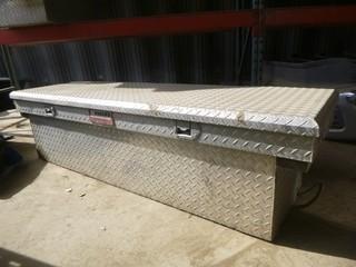 Owens 70in X 21in X 18in Checker Plate Truck Storage Box C/w Contents