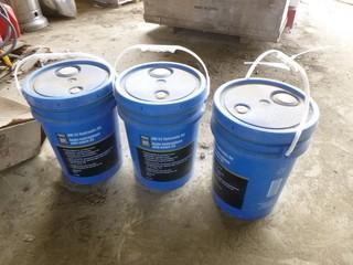 Qty Of (3) 5gal Containers Of AW 32 Hydraulic Oil