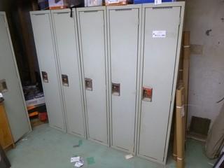 Qty Of (8) 15in X 19in X 6ft Storage Lockers