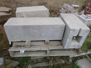 Qty Of Cement Blocks w/ Internal Piping *Note: Item Cannot Be Removed Until June 2 Unless Mutually Agreed Upon*