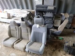 Qty Of Ford And Dodge Seats, Center Consoles And Door Panels