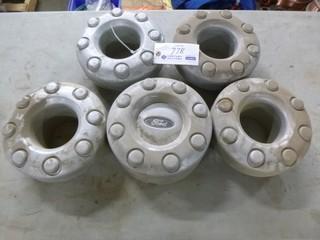 Qty Of (5) Hub Covers To Fit Ford