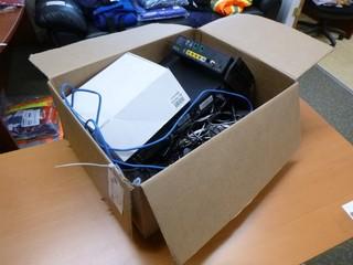 Qty Of Computer Accessories, DVD Player And Routers