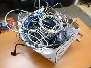 Qty Of Assorted Computer Cords