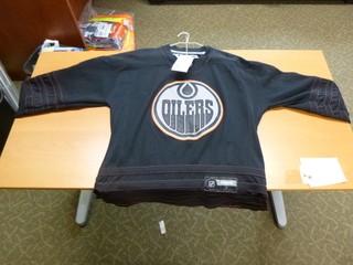 Size Small Reebok #4 Taylor Hall Oilers Hockey Jersey