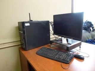Acer X223W 22in Monitor C/w Asus Tower, Monitor, Keyboard And Gigabyte Wifi Enhancer *Note: No Hard Drive*
