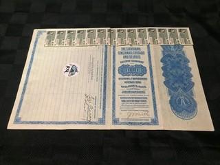 Cleveland, Cincinnati, Chicago & St. Louis Stock Certificate.