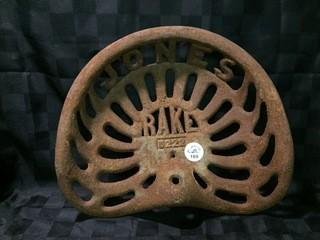Cast Iron Tractor Seat.