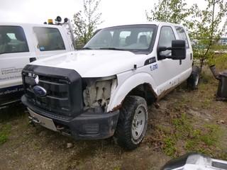 2014 Ford F-350 Super Duty Crew Cab Pick Up C/w 6.2L V8, 8 Cyl, A/T. Showing 207,447kms. VIN 1FT8W3B65EEA63075 *Note: Starts, Does Not Drive, Requires Repair, Item Cannot Be Removed Until June 3 Unless Mutually Agreed Upon*