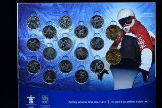 2010 Canada Olympic Coin Set With Special Loonies.