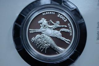 2002 Canada Calgary Stampede .9999 Silver Coin.