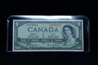 1954 Canada Devil Face One Dollar Bank Note D/A0264821.