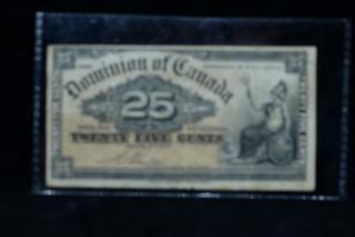 1900 Dominion Of Canada 25 Cent Bank Note.