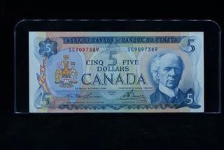 1972 Canada Five Dollar Bank Note SC9097389.