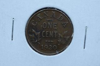 1920 Canada One Cent Coin.