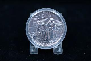 1914 - 2014 Canada Proof Silver Dollar Coin 100th Anniversary.