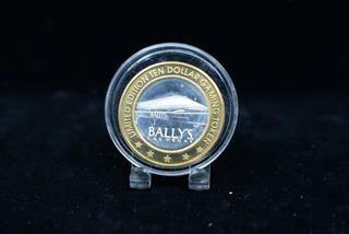 Bally's Las Vegas Fine Silver .999 Casino Chip.