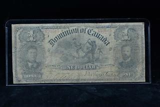 Dominion Of Canada One Dollar Bank Note 639565.