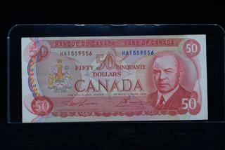 1975 Canada 50 Dollar Bank Note HA1559556.