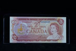 1974 Canada Two Dollar Bank Note UH0485637.