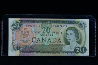 1969 Canada 20 Dollar Bank Note EN0274114.