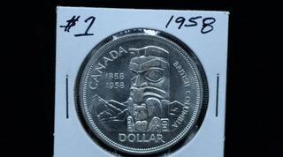 1958 Canada Silver Dollar.