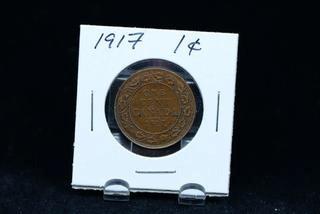 1917 Canada One Cent Coin.