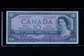 1954 Canada 10 Dollar Bank Note Z/D2362667.