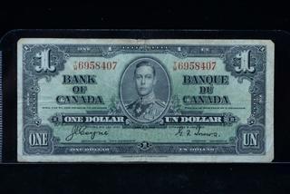 1937 Canada One Dollar Bank Note T/M6958407.