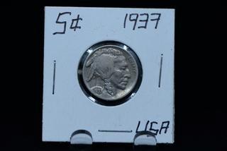 1937 USA Buffalo Nickel.