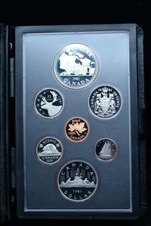 1981 Canada Double Dollar Proof Set With Silver Dollar.