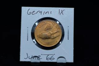 June 1966 Gemini IX Space Mission Token.