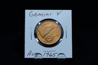 August 1965 Gemini V Space Mission Token.