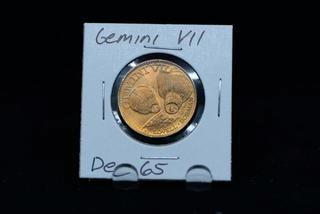 December 1965 Gemini VII Space Mission Token.