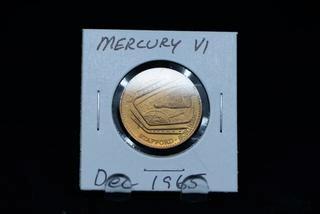 December 1965 Mercury VI Space Mission Token.