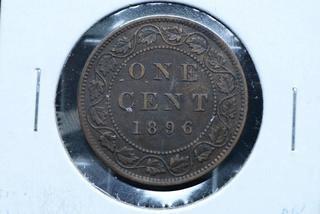 1896 Canada One Cent Coin.