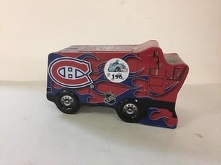 Montreal Canadiens Toffee Filled Coin Bank.