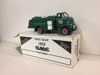 1952 GMC Fuel Tanker Diecast Model, 1:34 Scale.