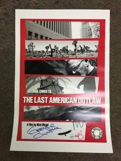 The Last American Outlaw George Christie Signed Poster.