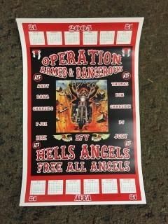 Operation Armed & Dangerous Hell's Angels 2005 Calendar.