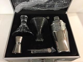 Harley Davidson Martini Glass/Shaker Set.