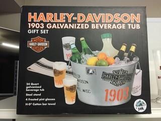 Harley Davidson 1903 Galvanized Beverage Tub.