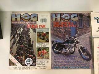 Assorted HOG Magazines.