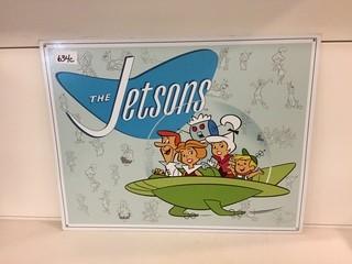 Tin Jetsons Sign, 16" x 12-1/2".