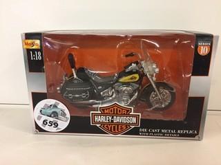 Maisto Harley Davidson Series 10 Diecast Model, 1:18 Scale.