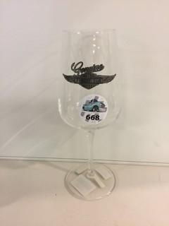 Harley Davidson Wine Glass.