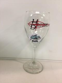 Harley Davidson Wine Glass.