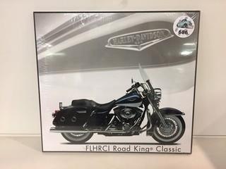 Harley Davidson FLHRCI Road King Classic Wood Sign, 12" x 11".