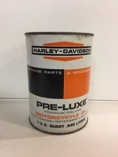 1 Quart of Harley Davidson Pre-Luxe Premium Deluxe Motorcycle Oil.