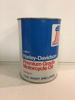 1 Quart of Harley Davidson Premium Grade Motorcycle Oil.